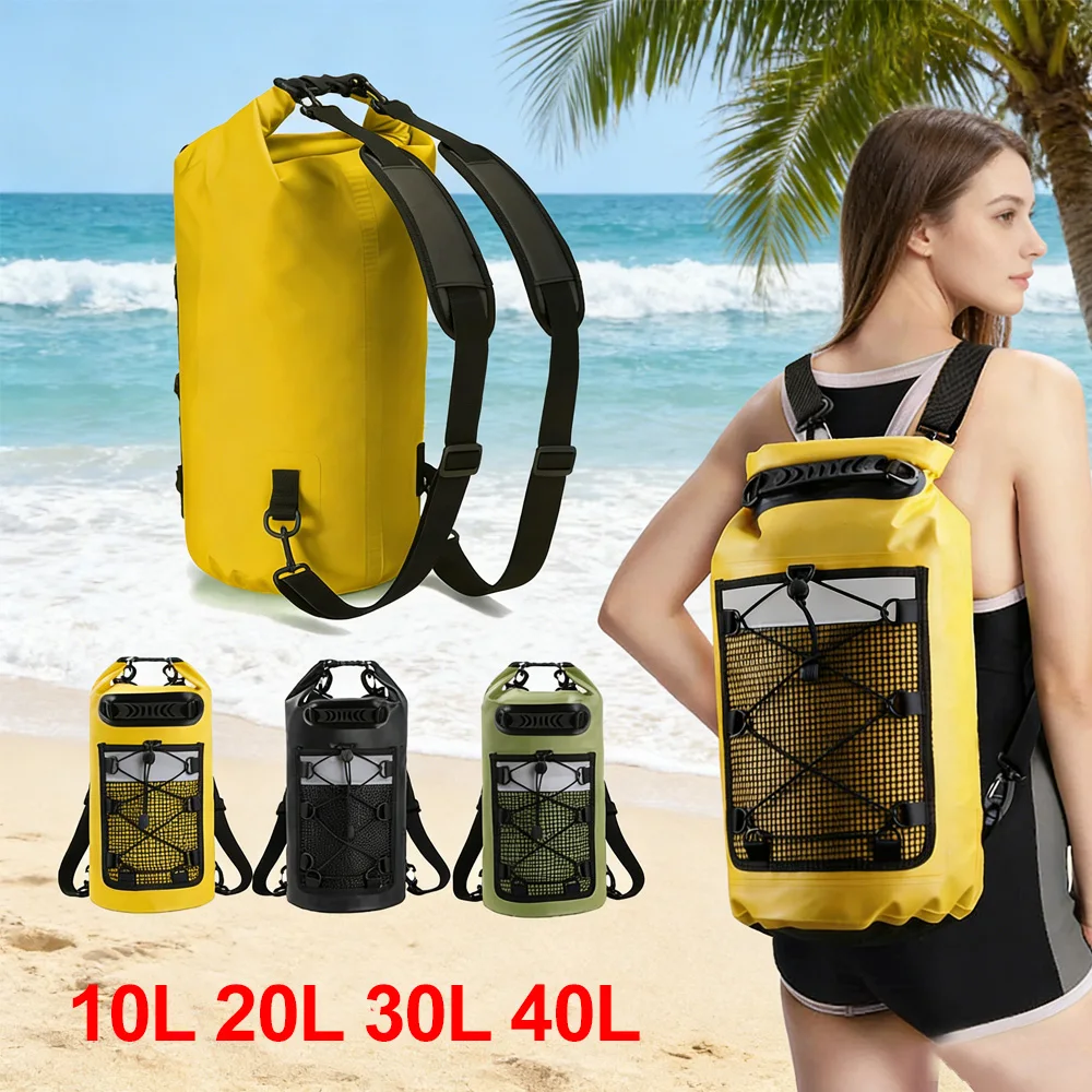 Swimming PVC Pack Dry Bag Backpack for Women Men 10L 20L 30L 40L Waterproof Shoulder Kayak Drifting Rafting Surfing Boating Bag
Swimming PVC Pack Dry Bag Backpack for Women Men 10L 20L 30L 40L Waterproof Shoulder Kayak Drifting Rafting Surfing Boating Bag