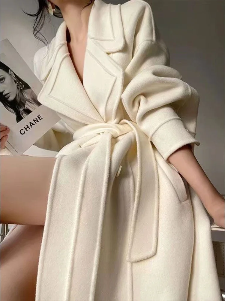 Fashion New Women Elegant Casual Woolen Coat Vintage Loose Solid Chic Fall Winter Outerwear Overcoat Female Clothes Warm Cloak
Fashion New Women Elegant Casual Woolen Coat Vintage Loose Solid Chic Fall Winter Outerwear Overcoat Female Clothes Warm Cloak