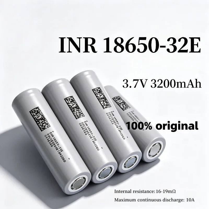 18650-32E 3.7V 3200mAh Rechargeable Battery 100% New for Various 3.7V Electronic Products
18650-32E 3.7V 3200mAh Rechargeable Battery 100% New for Various 3.7V Electronic Products