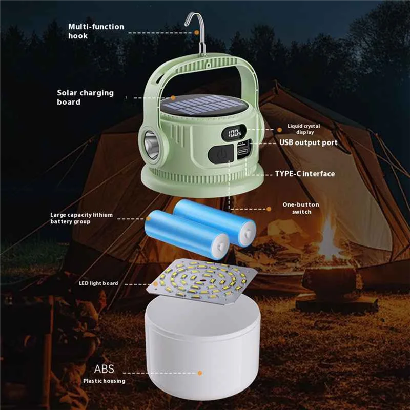 ABKO-LED Solar Bulb Light Rechargeable Portable Lanterns Waterproof Outdoor Night Market Camping Tent Outage Emergency Lamp
ABKO-LED Solar Bulb Light Rechargeable Portable Lanterns Waterproof Outdoor Night Market Camping Tent Outage Emergency Lamp