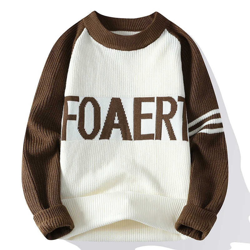 Autumn Casual Sweater Men Fashion Letter Patchwork Knitwear High End Soft Warm Jumper 2023 Winter Mens Clothing Long Sleeve Tops
Autumn Casual Sweater Men Fashion Letter Patchwork Knitwear High End Soft Warm Jumper 2023 Winter Mens Clothing Long Sleeve Tops