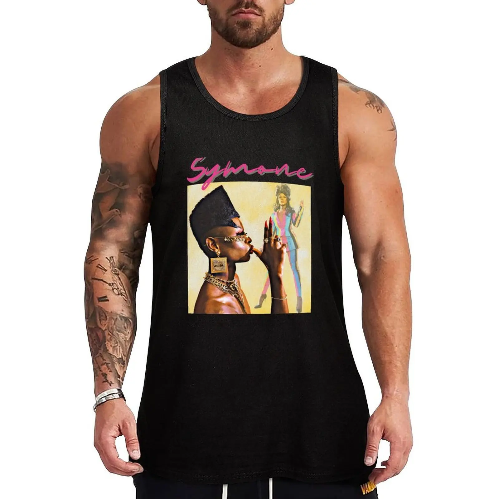 Retro Inspired Symone from Season 13 of RuPaul's Drag Race Tank Top gym for men Men's gym clothing clothes for men
Retro Inspired Symone from Season 13 of RuPaul's Drag Race Tank Top gym for men Men's gym clothing clothes for men