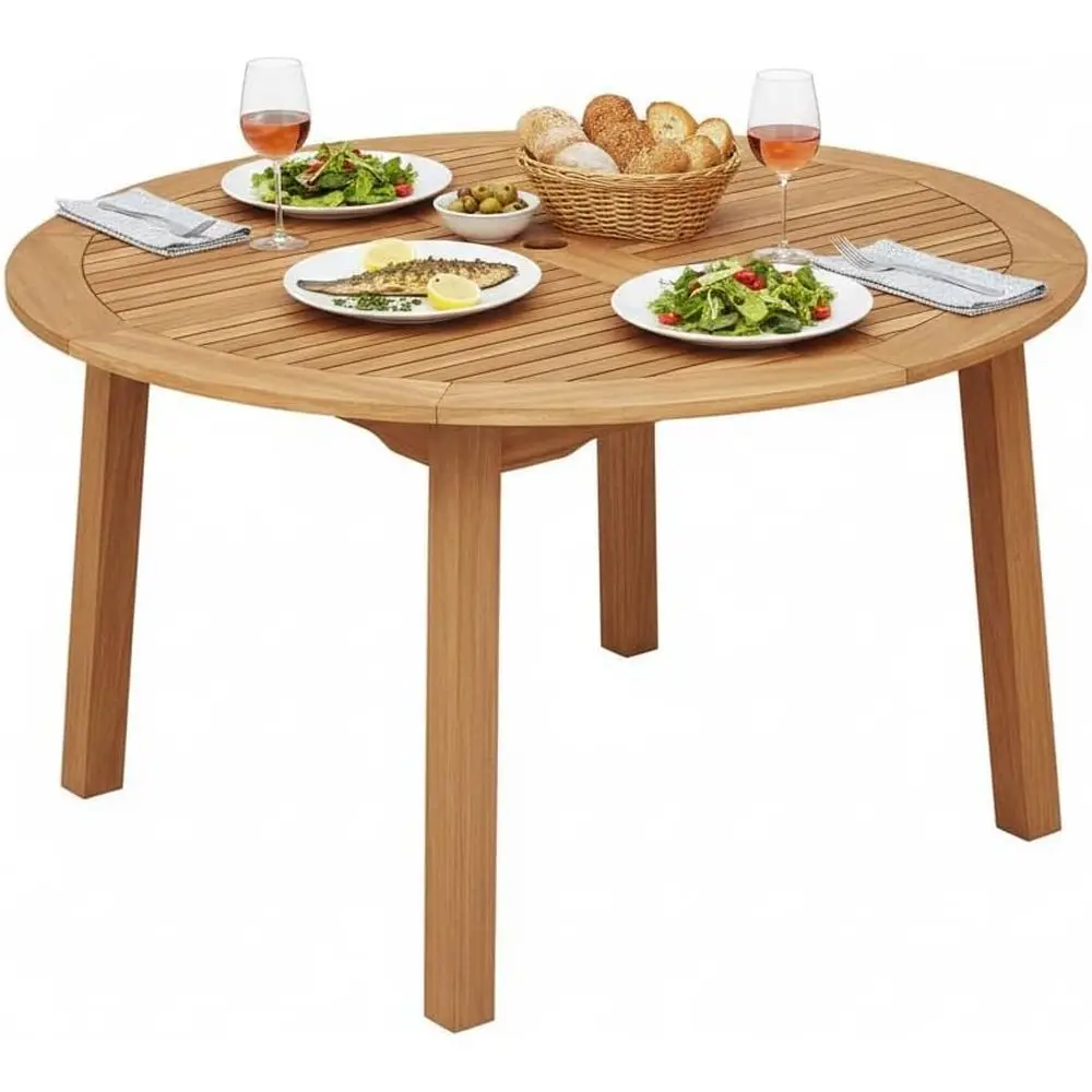 Acacia Wood Outdoor Dining Table for 4-6, Large Top & Umbrella Hole, Ideal for Patio, Yard, Garden, Poolside
Acacia Wood Outdoor Dining Table for 4-6, Large Top & Umbrella Hole, Ideal for Patio, Yard, Garden, Poolside