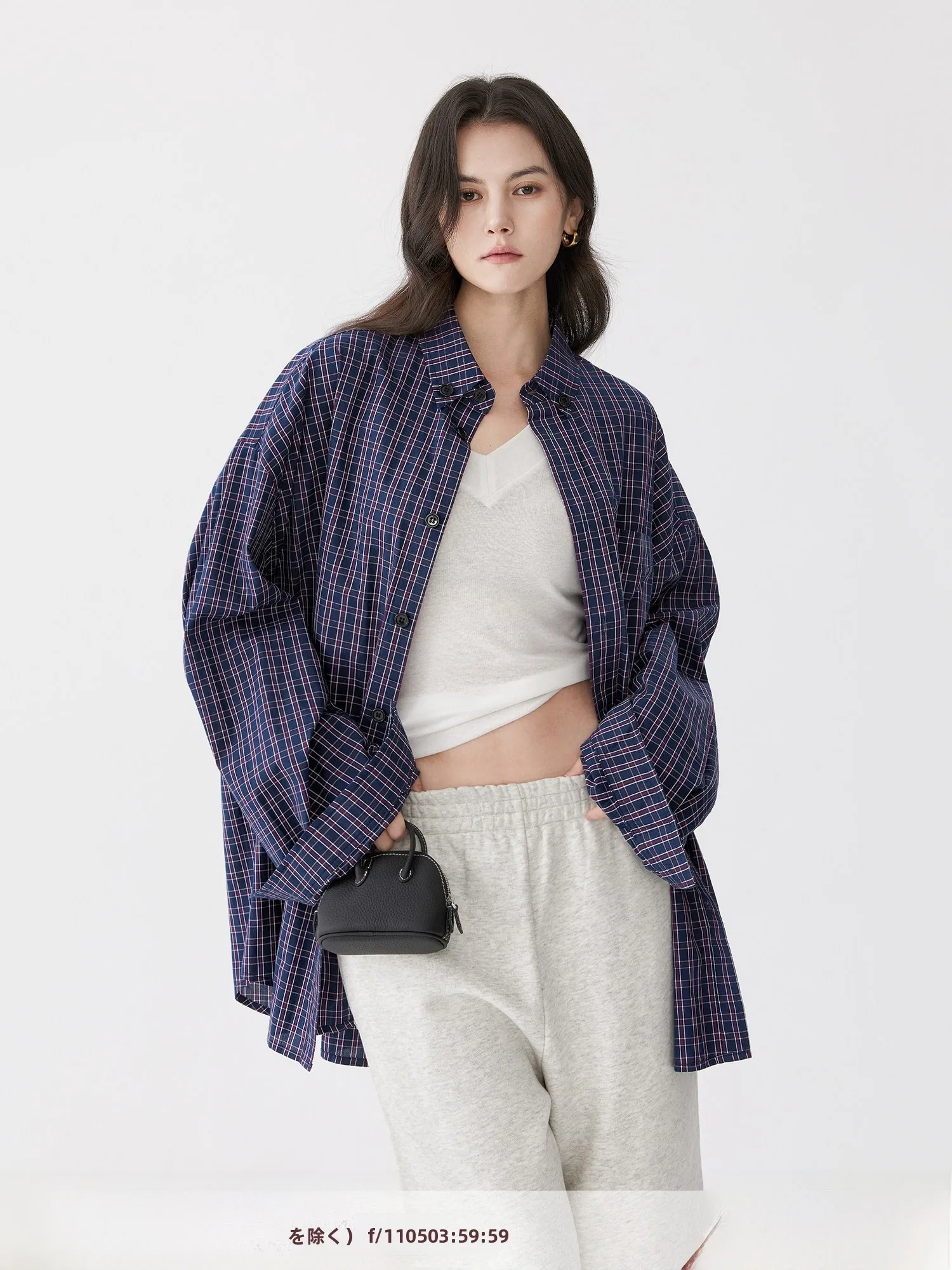 Fashionable Loose Long Sleeve Plaid Shirt Collared Top for Women Casual Style Spring 2026 Cotton Fabric Comfortable Fit
Fashionable Loose Long Sleeve Plaid Shirt Collared Top for Women Casual Style Spring 2026 Cotton Fabric Comfortable Fit