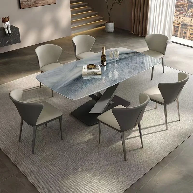 !@Super Luxury Solid Wood Dining Table and Chair Set Light Luxury Simple Rectangular Slate for Full Villa Solid Wood Style
!@Super Luxury Solid Wood Dining Table and Chair Set Light Luxury Simple Rectangular Slate for Full Villa Solid Wood Style
