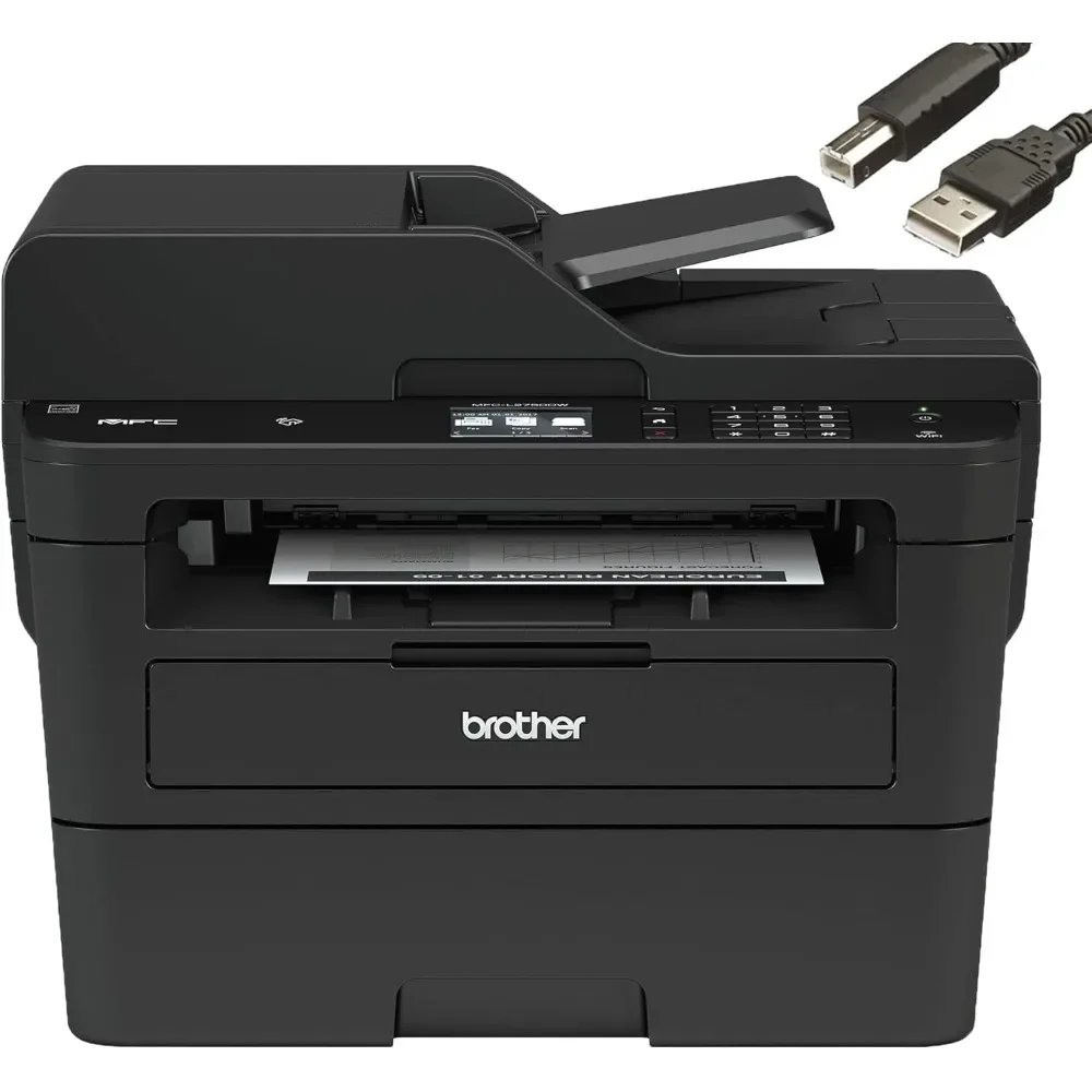 Monochrome Laser Printer All-in-One with Wireless, Auto 2-Sided Printing, Print Scan Copy, Bundle with JAWFOAL Printer Cable
Monochrome Laser Printer All-in-One with Wireless, Auto 2-Sided Printing, Print Scan Copy, Bundle with JAWFOAL Printer Cable