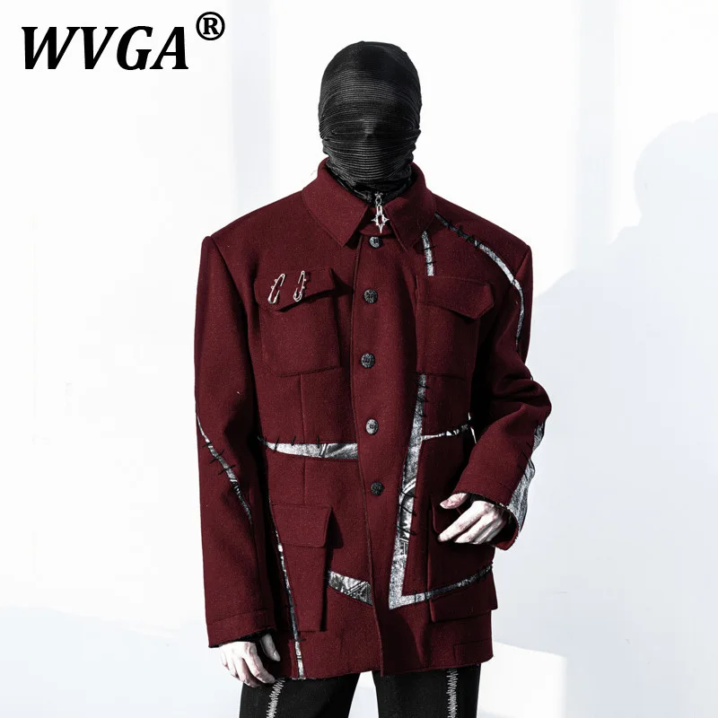 WVGA Autumn Winter New Man Tide Y2K High Street Woolen Jacket Color-Block Design Patchwork Puck Niche Chic Casual Coat Ins W8346
WVGA Autumn Winter New Man Tide Y2K High Street Woolen Jacket Color-Block Design Patchwork Puck Niche Chic Casual Coat Ins W8346