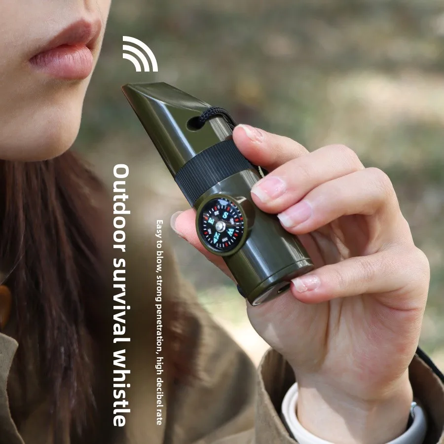 Многофункциональный свисток для кемпинга «семь в одном», свисток для выживания ALICE, спасательный свисток с фонариком, термометром, компасом
Многофункциональный свисток для кемпинга «семь в одном», свисток для выживания ALICE, спасательный свисток с фонариком, термометром, компасом