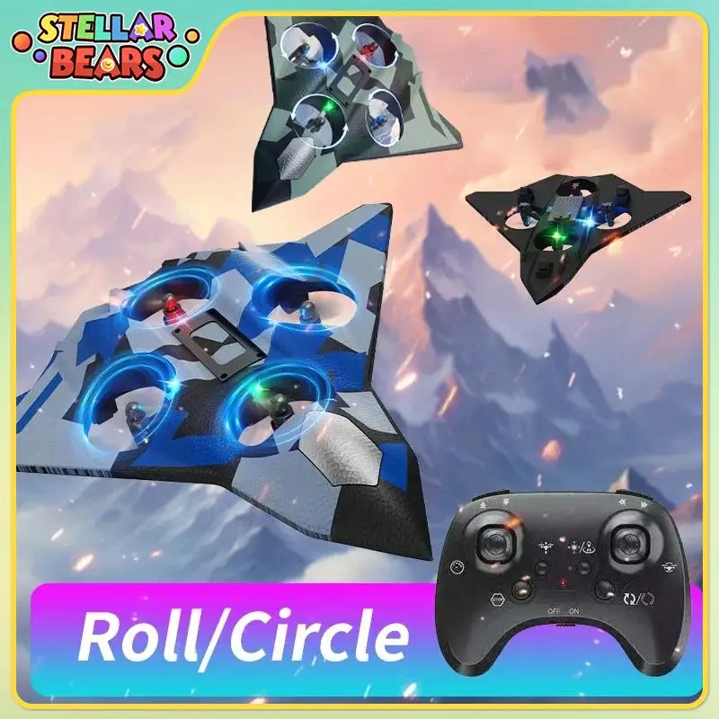 2.4G 6Channels RC Airplane Rolling Stunt Fighter Fixed-Wing Aircraft Remote Control Plane Model Drone Toy RC Quadcopter Boy Gift
2.4G 6Channels RC Airplane Rolling Stunt Fighter Fixed-Wing Aircraft Remote Control Plane Model Drone Toy RC Quadcopter Boy Gift