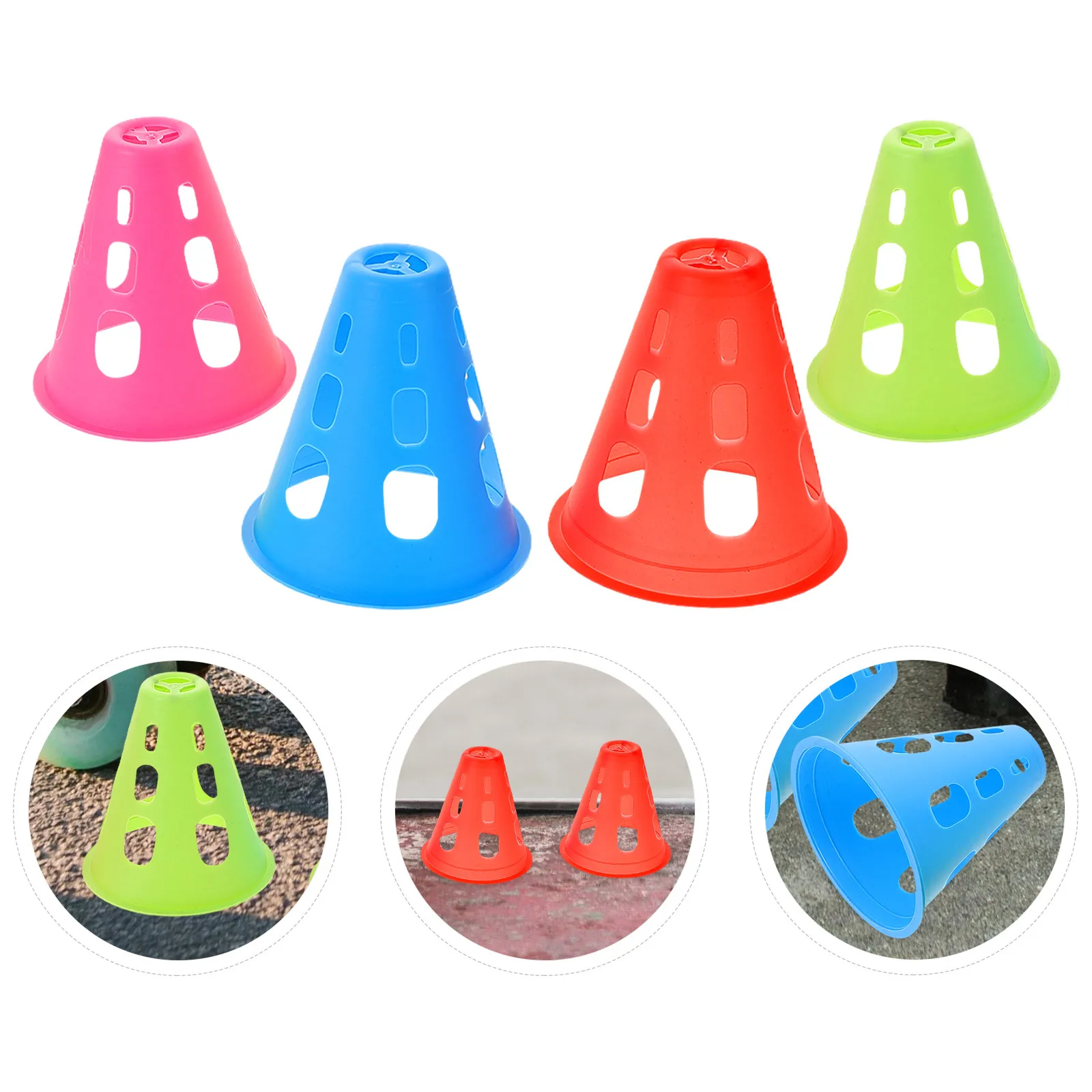 20Pcs 7Cm Diameter Windproof Mini Plastic Training Cones for Roller Skating Agility Drills Outdoor Sports Practice Soccer
20Pcs 7Cm Diameter Windproof Mini Plastic Training Cones for Roller Skating Agility Drills Outdoor Sports Practice Soccer
