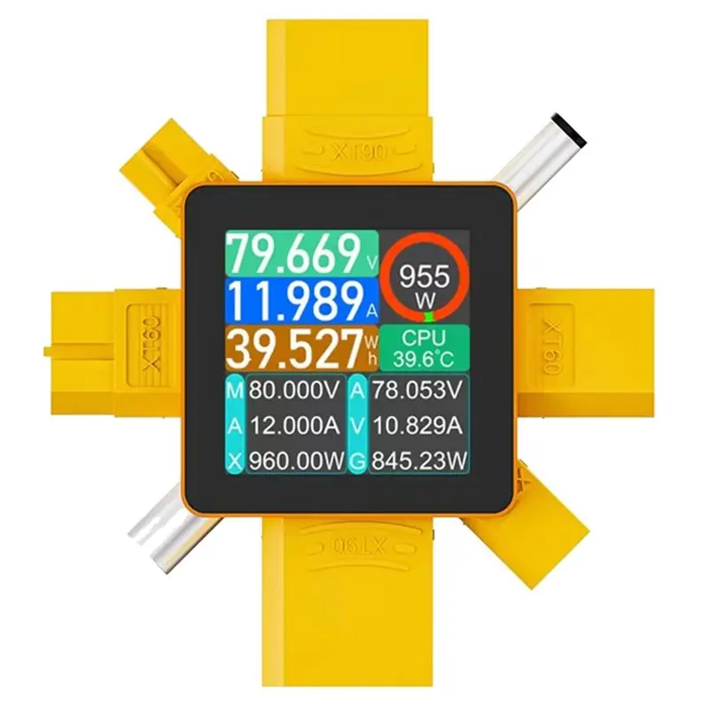 EYFL-DC 0-80V 50A Power Meter Digital Voltmeter Ammeter XT60 XT30 XT90 Plug Power Meter Current Capacity Tester For Drones
EYFL-DC 0-80V 50A Power Meter Digital Voltmeter Ammeter XT60 XT30 XT90 Plug Power Meter Current Capacity Tester For Drones