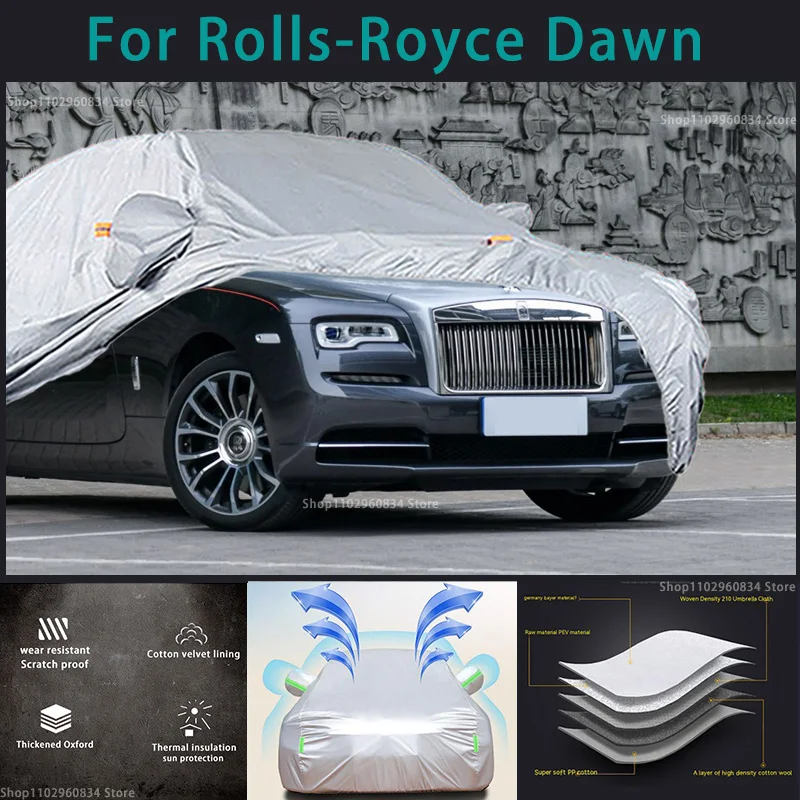 For Rolls Royce Dawn 210T Full Car Covers Outdoor Sun uv protection Dust Rain Snow Protective Anti-hail car cover
For Rolls Royce Dawn 210T Full Car Covers Outdoor Sun uv protection Dust Rain Snow Protective Anti-hail car cover