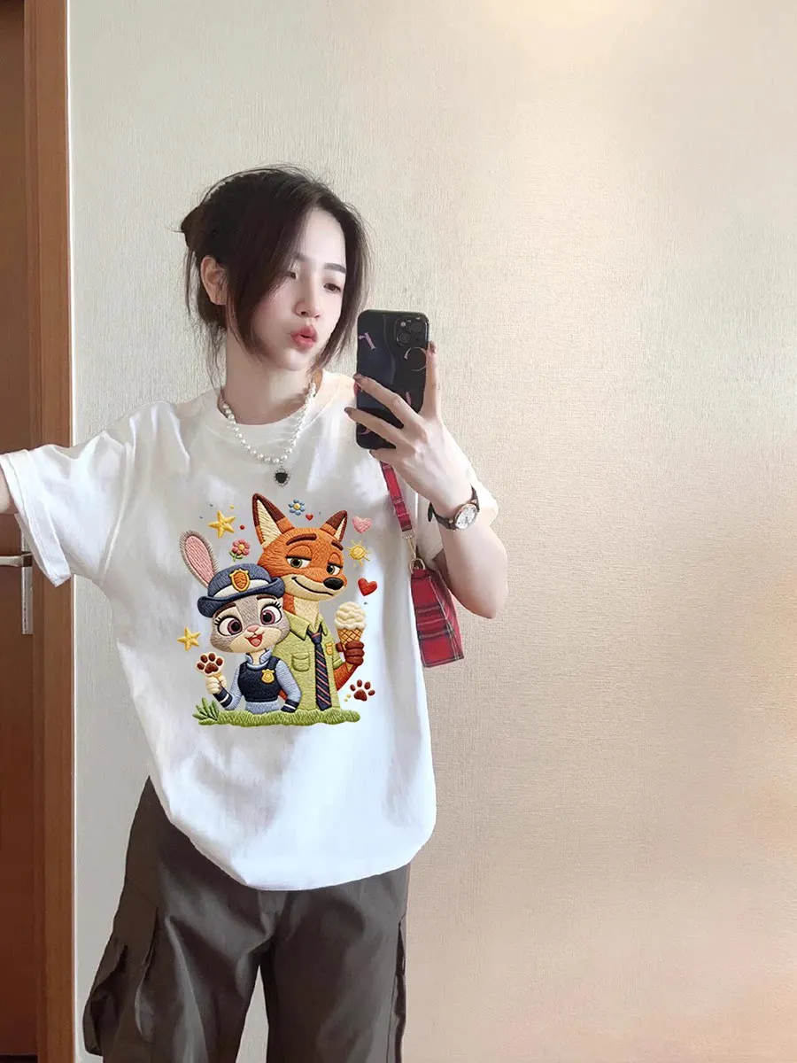 ex Loose Fit Pure Cotton ort Sve T-irt White Summer Casual Versatile Youthful Print round Ne Top for Students
ex Loose Fit Pure Cotton ort Sve T-irt White Summer Casual Versatile Youthful Print round Ne Top for Students