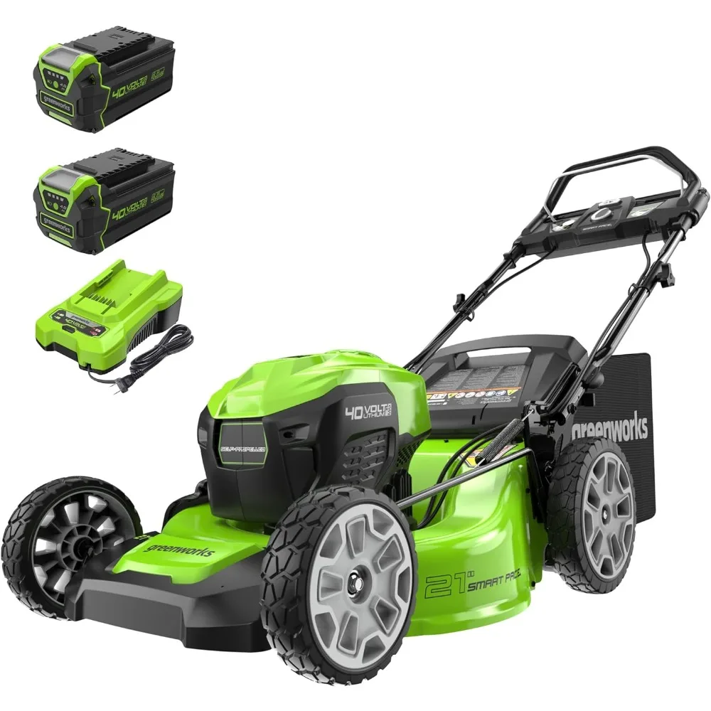 40V 21" Brushless Cordless (Smart Pace / Self-Propelled) Lawn Mower (75+ Compatible Tools), (2) 4.0Ah Batteries and Charger
40V 21" Brushless Cordless (Smart Pace / Self-Propelled) Lawn Mower (75+ Compatible Tools), (2) 4.0Ah Batteries and Charger