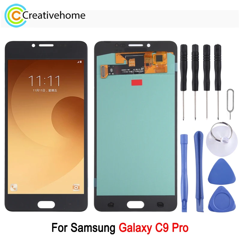 OLED Material LCD Screen For Samsung Galaxy C9 Pro SM-C900 / SM-C9000 Phone Display Touch Panel and Digitizer Full Assembly Part
OLED Material LCD Screen For Samsung Galaxy C9 Pro SM-C900 / SM-C9000 Phone Display Touch Panel and Digitizer Full Assembly Part