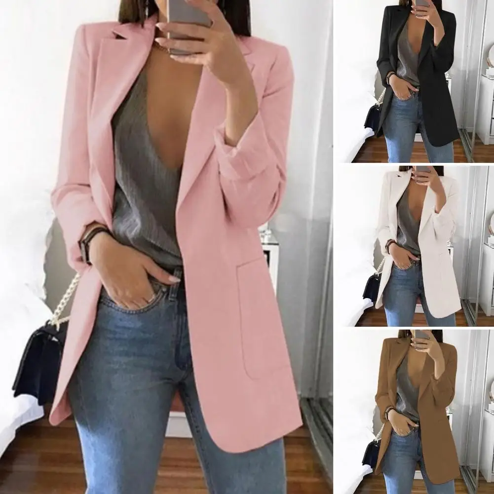 Spring Autumn Women Formal Suit Coat Suit Jacket Elegant Lapel Suit Coat for Women Long Sleeve Open Front Business Outerwear
Spring Autumn Women Formal Suit Coat Suit Jacket Elegant Lapel Suit Coat for Women Long Sleeve Open Front Business Outerwear