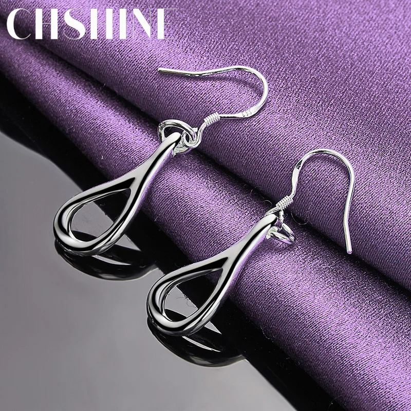 CHSHINE 925 Sterling Silver Water Drop Earrings For Women Wedding Fashion Charm Jewelry Gifts
CHSHINE 925 Sterling Silver Water Drop Earrings For Women Wedding Fashion Charm Jewelry Gifts