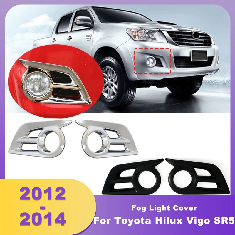 Front Bumper Fog Light Covers Lamp Hood Lampshade Chrome Accessories For Toyota Hilux Vigo 2012 2013 2014 SR5 MK6
Front Bumper Fog Light Covers Lamp Hood Lampshade Chrome Accessories For Toyota Hilux Vigo 2012 2013 2014 SR5 MK6