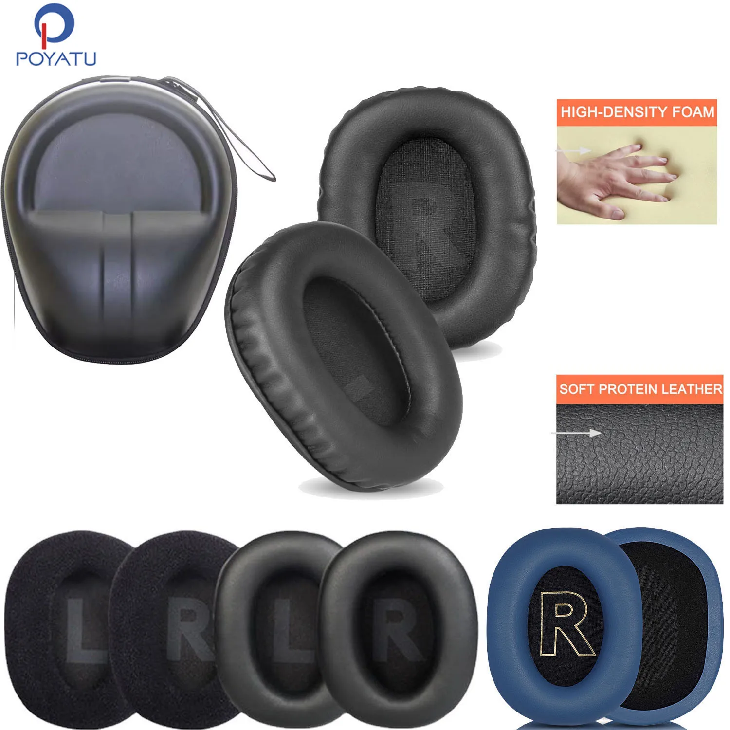 Poyatu Earpads for Focusrite HP60MKIII HP60 MKIII Headphones Memory Foam Ear Pads Cushions Earmuff & Headphone Case
Poyatu Earpads for Focusrite HP60MKIII HP60 MKIII Headphones Memory Foam Ear Pads Cushions Earmuff & Headphone Case