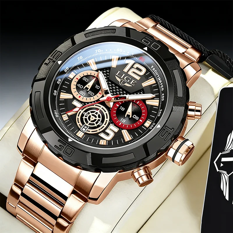 Военные часы LIGE для мужчин, модные спортивные водонепроницаемые часы с хронографом, лучший бренд, роскошные светящиеся кварцевые наручные часы для мужчин, Reloj Hombre
Военные часы LIGE для мужчин, модные спортивные водонепроницаемые часы с хронографом, лучший бренд, роскошные светящиеся кварцевые наручные часы для мужчин, Reloj Hombre