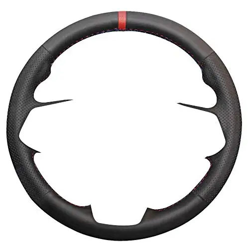 Black Perforated Microfiber Steering Wheel Cover With Red And Blue Contrast Stitching For Ford F-150 Raptor 2010–2014
Black Perforated Microfiber Steering Wheel Cover With Red And Blue Contrast Stitching For Ford F-150 Raptor 2010–2014