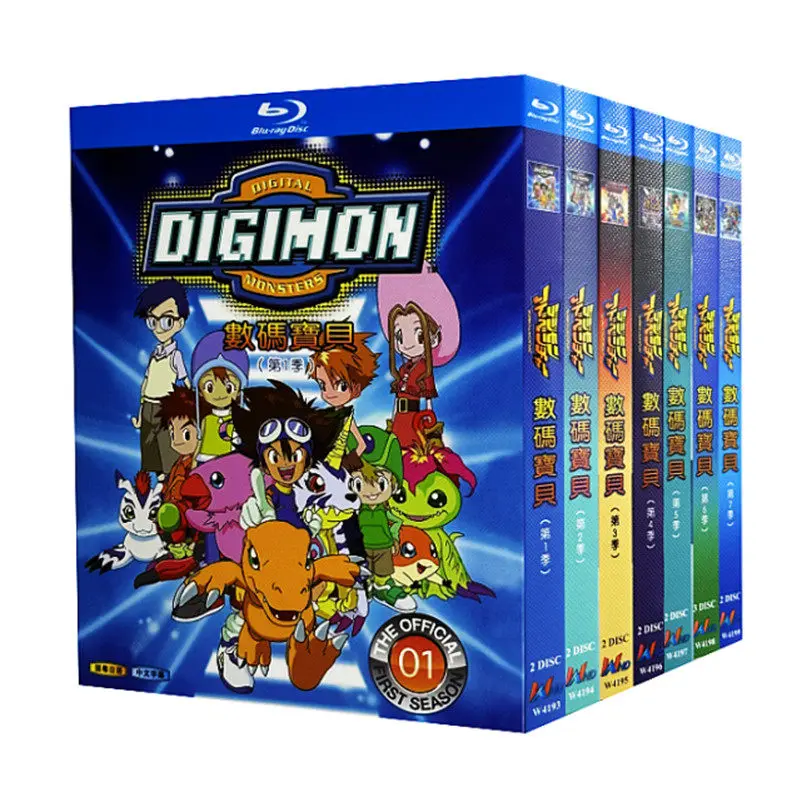 Blu-ray Ultra HD Animation Digimon Seasons 1–7 Plus Theatrical Films BD Discs Box Set with Mandarin Japanese and Cantonese
Blu-ray Ultra HD Animation Digimon Seasons 1–7 Plus Theatrical Films BD Discs Box Set with Mandarin Japanese and Cantonese