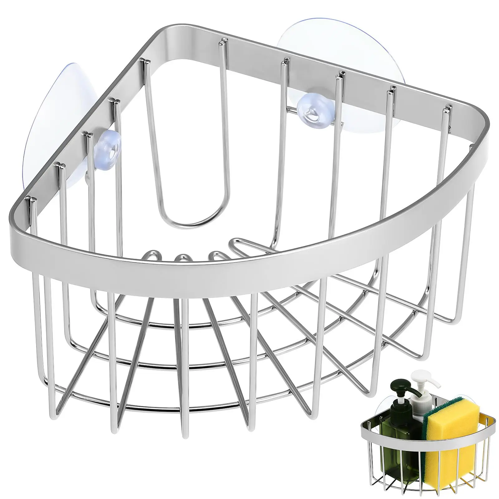304 Stainless Steel Kitchen Sink Rack Sponge Holder Towel Stand Suction Cups Storage Basket Dish Rag Organizer
304 Stainless Steel Kitchen Sink Rack Sponge Holder Towel Stand Suction Cups Storage Basket Dish Rag Organizer