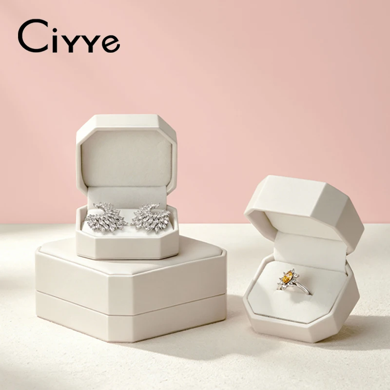 Ciyye Leather Ring Box Jewelry Organizer Earrings Bracelet Necklace Box Lady Couple Gift Box Engagement Wedding Storage Display
Ciyye Leather Ring Box Jewelry Organizer Earrings Bracelet Necklace Box Lady Couple Gift Box Engagement Wedding Storage Display