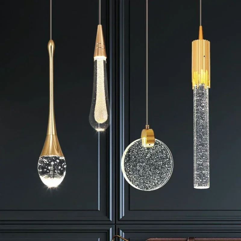 Modern Led Glass Pendant Light for Bedroom Bedside Bathroom Hanging Lamp Crystal Kitchen Luxury Lighting Home Decor Chandelier
Modern Led Glass Pendant Light for Bedroom Bedside Bathroom Hanging Lamp Crystal Kitchen Luxury Lighting Home Decor Chandelier