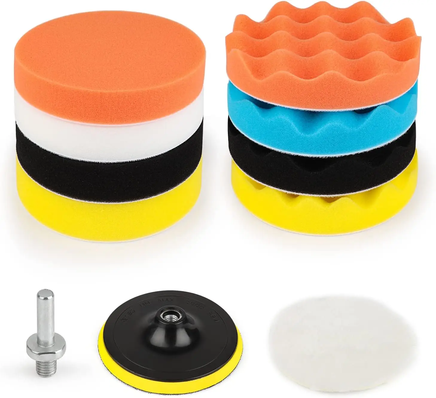 11Pcs 5 Inch Drill Polishing Pads Kit with Compound for Car Auto Polisher Waxing Buffing Sanding
11Pcs 5 Inch Drill Polishing Pads Kit with Compound for Car Auto Polisher Waxing Buffing Sanding