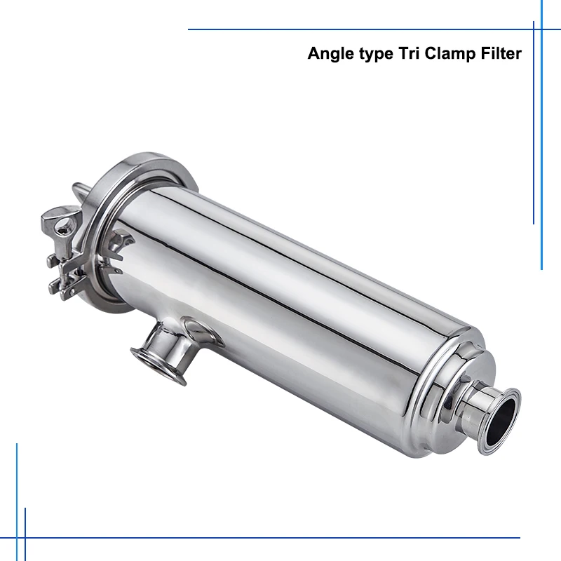 Stainless Steel Food Grade Sanitary Angle Type Tri Clamp Filter Water Pipe Cartridge Quick Installation Duplex Filter
Stainless Steel Food Grade Sanitary Angle Type Tri Clamp Filter Water Pipe Cartridge Quick Installation Duplex Filter