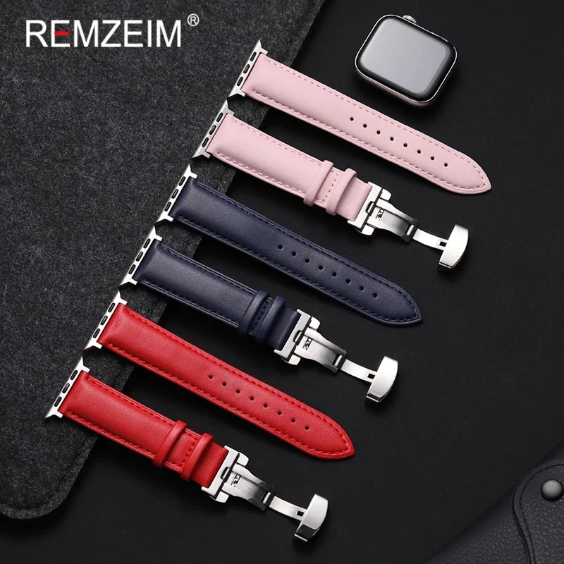 Кожаный ремешок с застежкой-бабочкой для Apple Watch Band 10 9 8 46 мм 42 мм 41 мм 44 мм 45 мм 38/40 мм Ремешок для часов IWatch 7 Se 6 5 4
Кожаный ремешок с застежкой-бабочкой для Apple Watch Band 10 9 8 46 мм 42 мм 41 мм 44 мм 45 мм 38/40 мм Ремешок для часов IWatch 7 Se 6 5 4