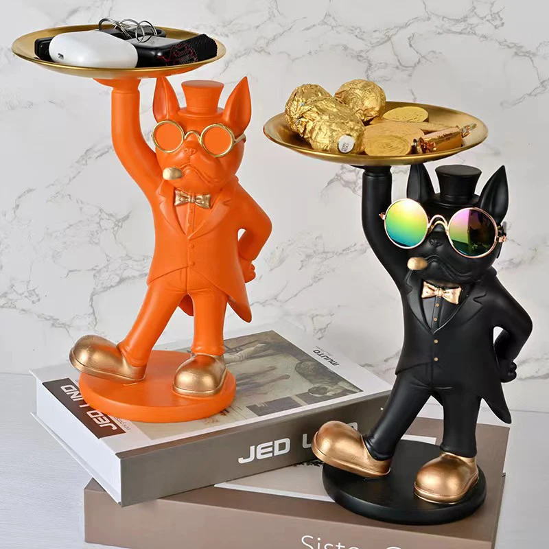 Статуя французского бульдога, декор для хранения ключей, крутая фигурка собаки, поднос, поднос для хранения конфет, закусок, украшения для дома, гостиной, рабочего стола
Статуя французского бульдога, декор для хранения ключей, крутая фигурка собаки, поднос, поднос для хранения конфет, закусок, украшения для дома, гостиной, рабочего стола