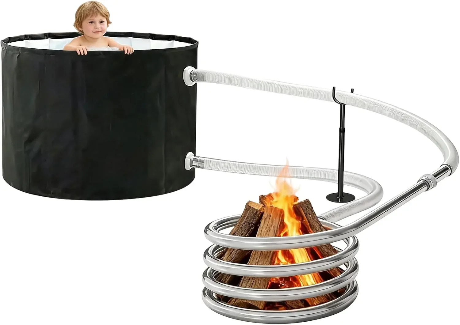 Foldable Outdoor Wood Fired Bathtub Portable Pool Bath Two In One Family Use Black
Foldable Outdoor Wood Fired Bathtub Portable Pool Bath Two In One Family Use Black