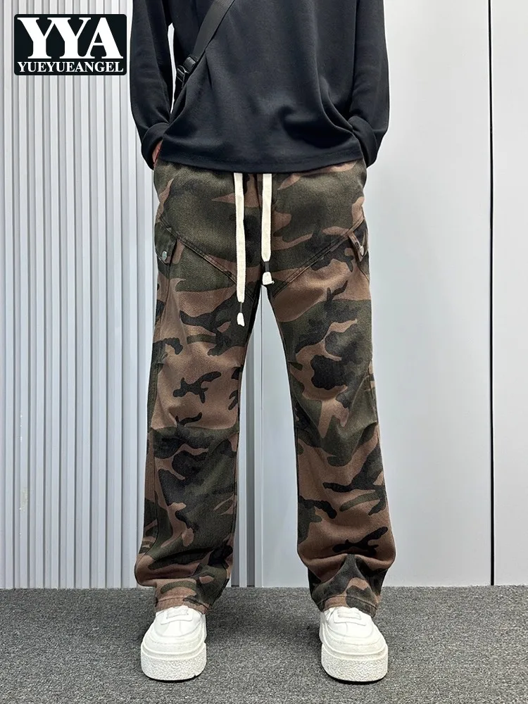 Новые мужские камуфляжные брюки в американском стиле ретро, осенне-зимние брюки с эластичной резинкой на талии, повседневные свободные прямые брюки полной длины
Новые мужские камуфляжные брюки в американском стиле ретро, осенне-зимние брюки с эластичной резинкой на талии, повседневные свободные прямые брюки полной длины