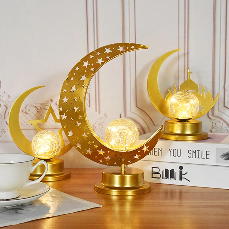 Eid Mubarak Iron Art Moon Star Led Hollow Light Ramadan Kareem Decoration 2023 Home Islamic Muslim Festival Party Decor Supplies
Eid Mubarak Iron Art Moon Star Led Hollow Light Ramadan Kareem Decoration 2023 Home Islamic Muslim Festival Party Decor Supplies