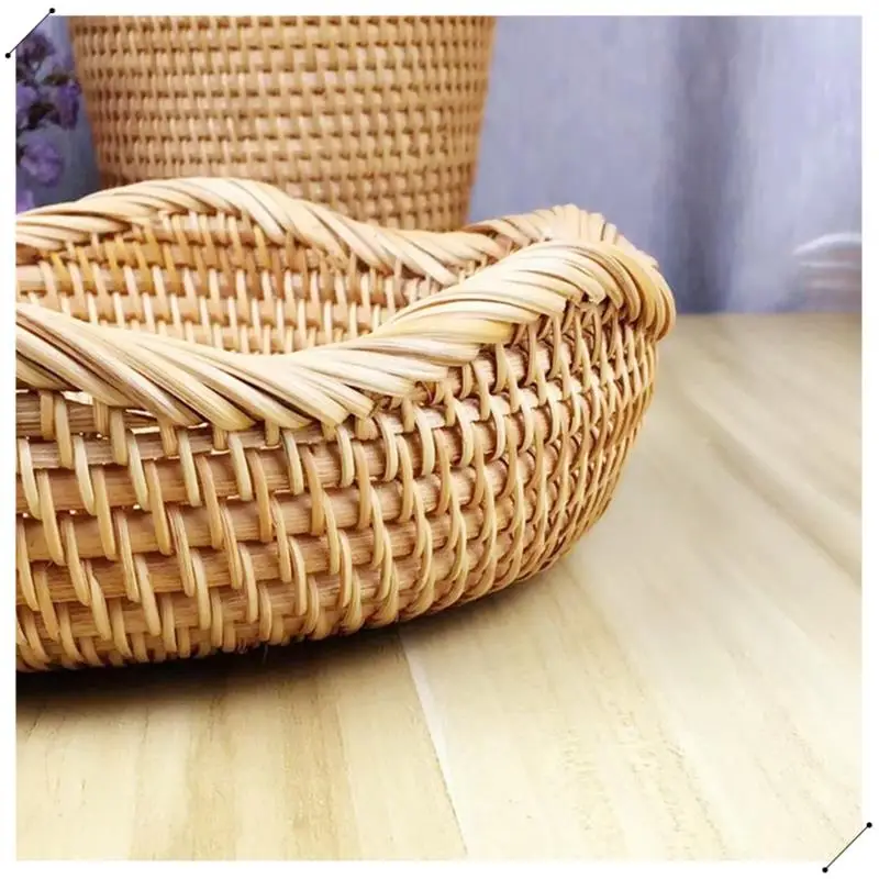 Круглые корзины для фруктов из ротанга, декоративные корзины, плетеные корзины для хранения, миски для кухни, набор из 3 шт.
Круглые корзины для фруктов из ротанга, декоративные корзины, плетеные корзины для хранения, миски для кухни, набор из 3 шт.
