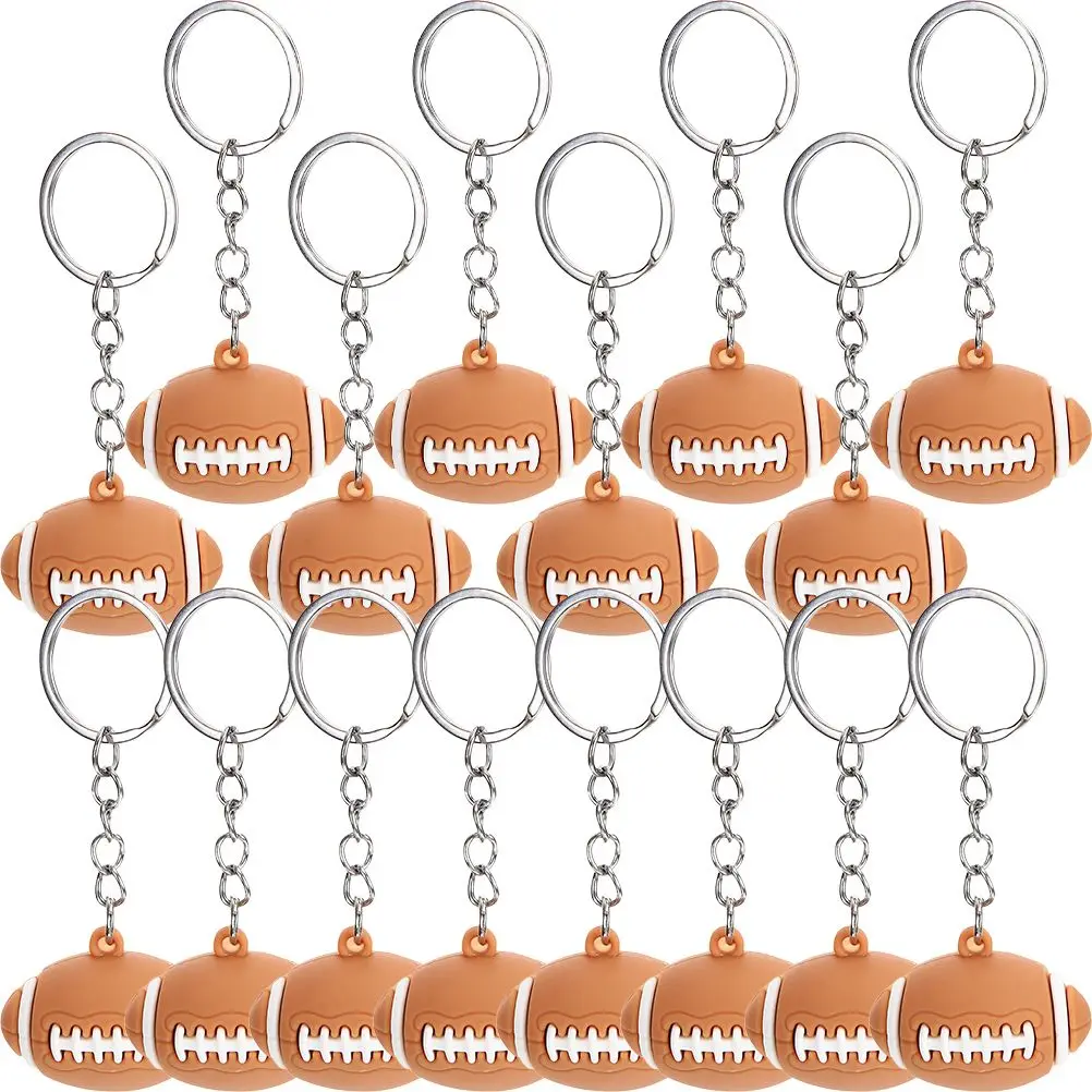 16 Pcs Kids Keychain Sports Gifts Soft Rubber Metal Rugby Keyrings Reliable Sturdy Bag Hanging Decor Backpack Ornament
16 Pcs Kids Keychain Sports Gifts Soft Rubber Metal Rugby Keyrings Reliable Sturdy Bag Hanging Decor Backpack Ornament