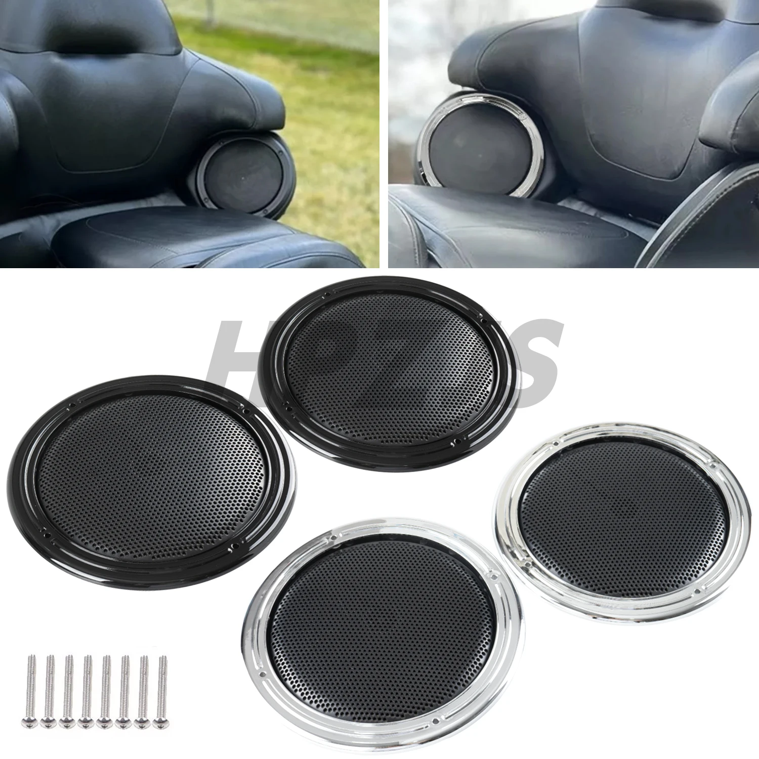 Motorcycle Mesh Rear Speaker Grill Cover For Harley Touring Electra Tri Glide FLHTCU/L /LTC 2014-2023 Road Glide Ultra 2016-2019
Motorcycle Mesh Rear Speaker Grill Cover For Harley Touring Electra Tri Glide FLHTCU/L /LTC 2014-2023 Road Glide Ultra 2016-2019