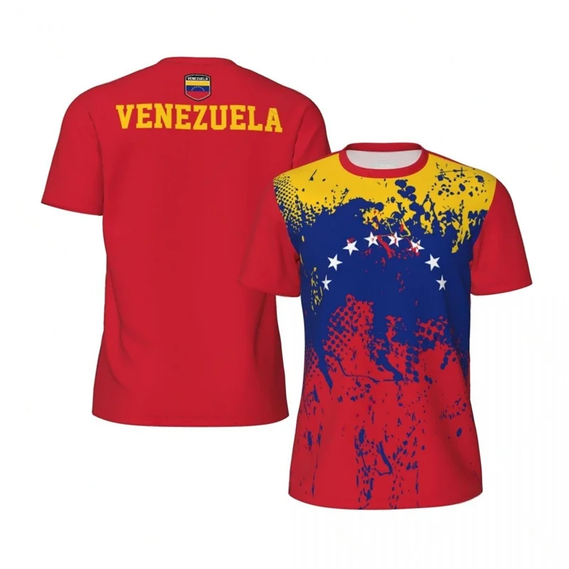 Venezuela Flag T Shirt Men New Summer 3D Printed Tees Sports Fitness Short Sleeves Casual Street Round Neck Football T Shirts
Venezuela Flag T Shirt Men New Summer 3D Printed Tees Sports Fitness Short Sleeves Casual Street Round Neck Football T Shirts