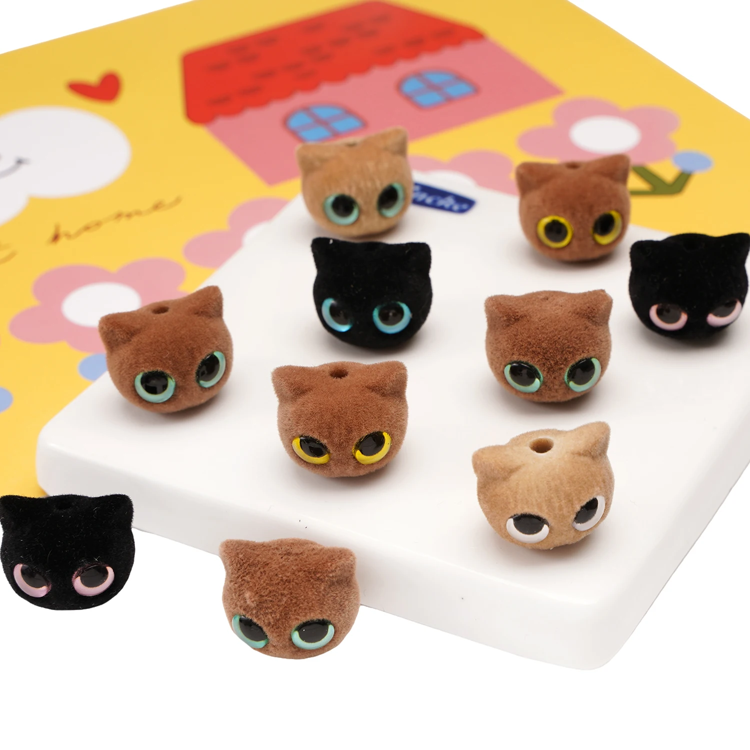 1pcs/lot DIY Cat Eye Loose Beads Key Chain Bag Decoration Flocking Acrylic DIY Phone Chain Beads Jewelry Making Supplies
1pcs/lot DIY Cat Eye Loose Beads Key Chain Bag Decoration Flocking Acrylic DIY Phone Chain Beads Jewelry Making Supplies 