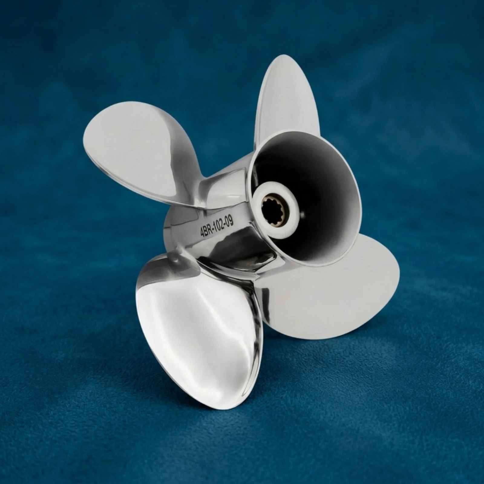 Propeller with Splined Hub Polished Four Blade Propeller Easy to Install Upgrade for Boat Owners, Outboard Motors, Boats
Propeller with Splined Hub Polished Four Blade Propeller Easy to Install Upgrade for Boat Owners, Outboard Motors, Boats