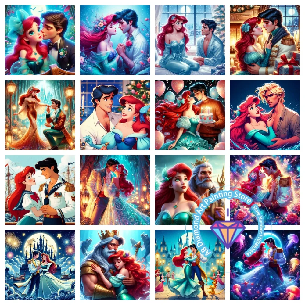 Cartoon The Little Mermaid AB Diamond Drawing Kit Square Round Diamond 5D DIY Mosaic Handmade Art Exquisite Gift Home Decor
Cartoon The Little Mermaid AB Diamond Drawing Kit Square Round Diamond 5D DIY Mosaic Handmade Art Exquisite Gift Home Decor