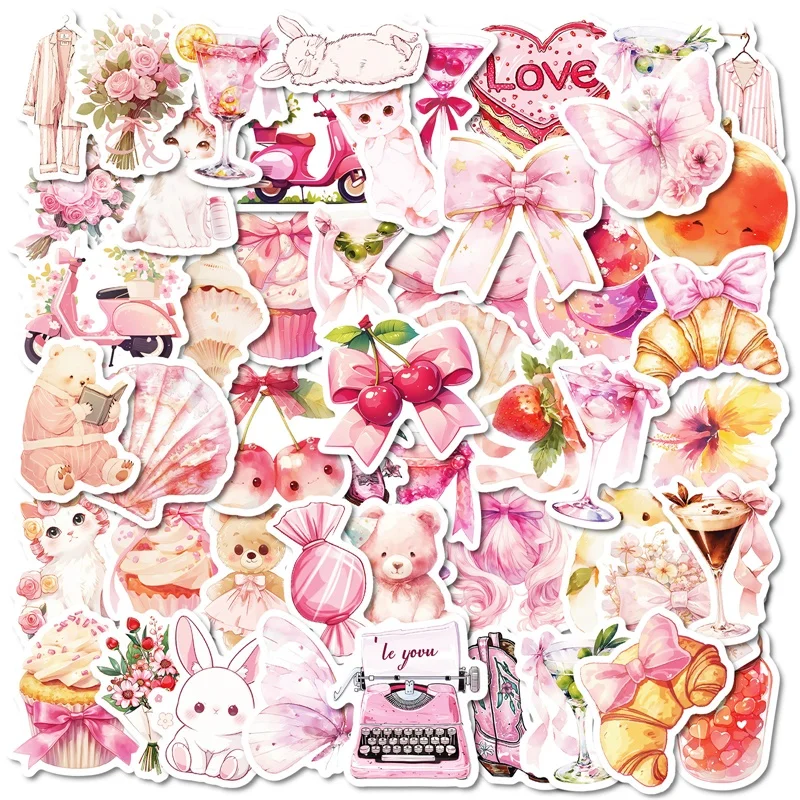 10/30/50PCS Kawaii Pink Sweet Sticky PVC Sticker Aesthetic Children's Stationery DIY Decoration Scrapbooking School Supplies
10/30/50PCS Kawaii Pink Sweet Sticky PVC Sticker Aesthetic Children's Stationery DIY Decoration Scrapbooking School Supplies