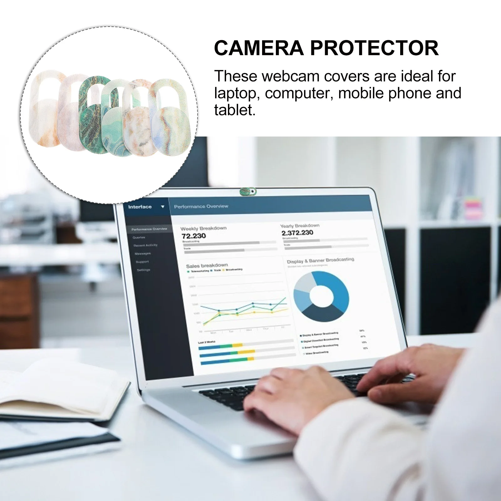 6pcs Webcam Cover Laptop Slide Abs Anti- Lens Protector For Phone Computer Video Surveillance
6pcs Webcam Cover Laptop Slide Abs Anti- Lens Protector For Phone Computer Video Surveillance