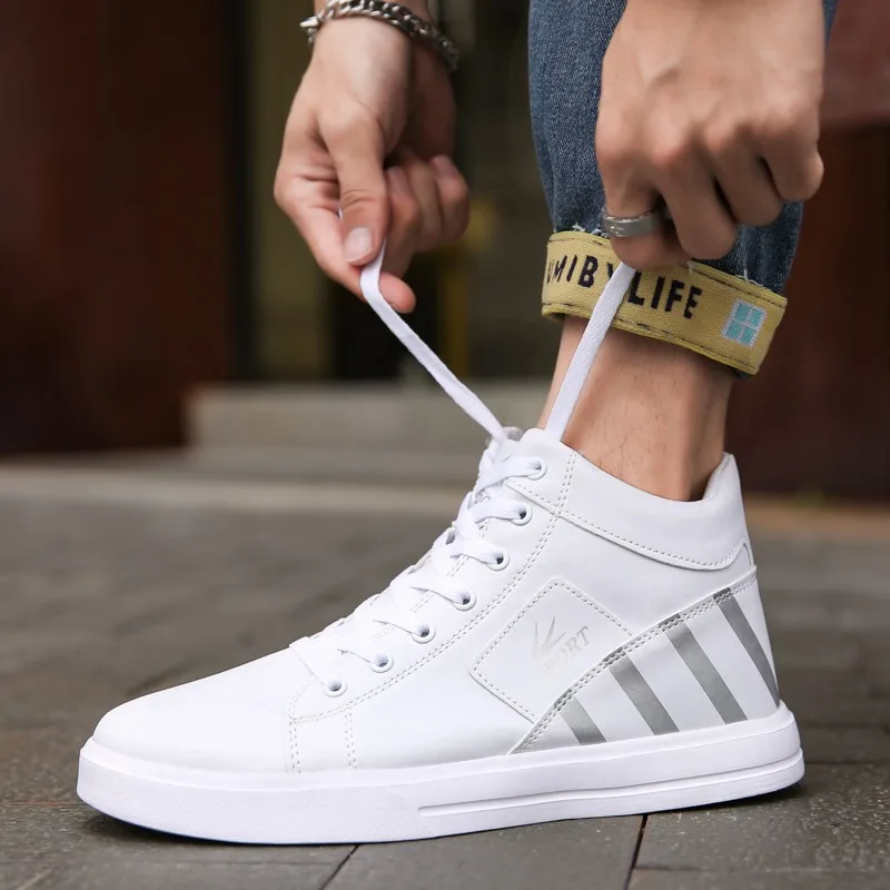 Big Size 39-48 Men's Casual Shoes New High top Sneakers Fashion Designer Platform Flats Shoes Outdoor Tennis Training Shoes Men
Big Size 39-48 Men's Casual Shoes New High top Sneakers Fashion Designer Platform Flats Shoes Outdoor Tennis Training Shoes Men