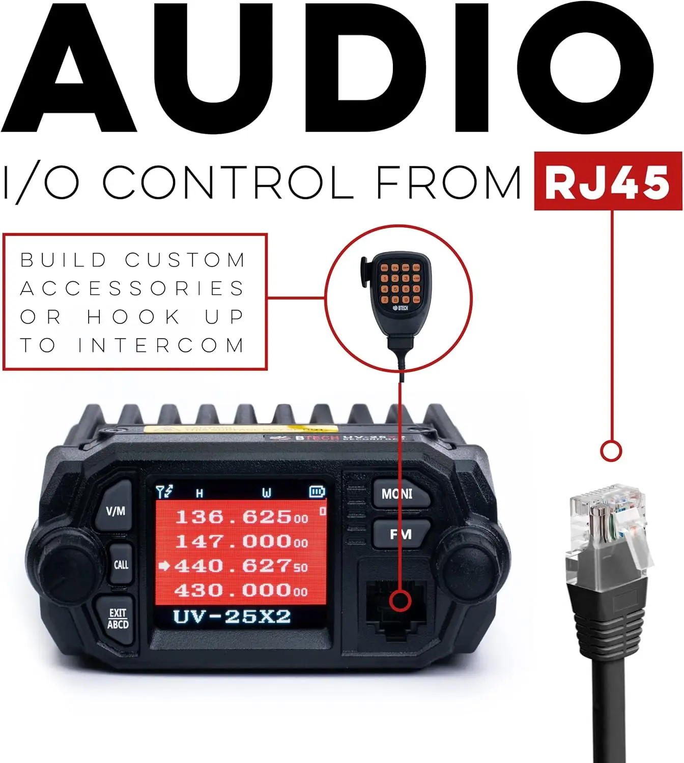 UV-25X2 (Second Gen.) Mini Mobile 25 Watt Dual Band Base, Mobile Radio: VHF, UHF Amateur (Ham)
UV-25X2 (Second Gen.) Mini Mobile 25 Watt Dual Band Base, Mobile Radio: VHF, UHF Amateur (Ham)