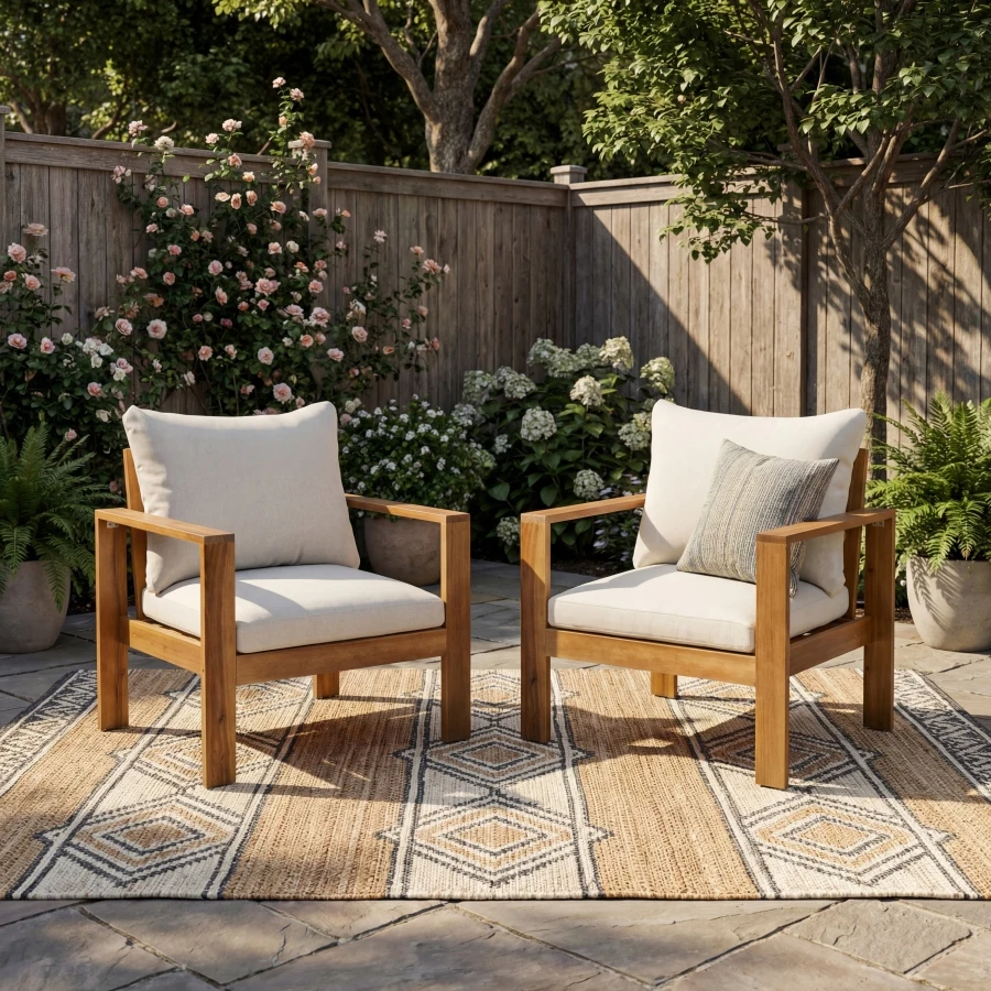 Outdoor patio chair set with cushions 2 pcs , weather-resistant polyester fabric, charcoal gray, quick-dry foam padding and rem
Outdoor patio chair set with cushions 2 pcs , weather-resistant polyester fabric, charcoal gray, quick-dry foam padding and rem
