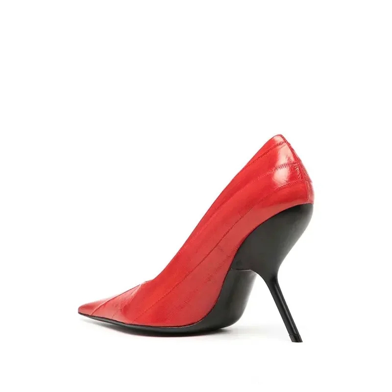 SLSHLYJ Fashion Show Silvery 9cm High Heel Spring Autumn New Irregular Heels Black Red Pointed Sexy Women's Single Shoes Size 43
SLSHLYJ Fashion Show Silvery 9cm High Heel Spring Autumn New Irregular Heels Black Red Pointed Sexy Women's Single Shoes Size 43