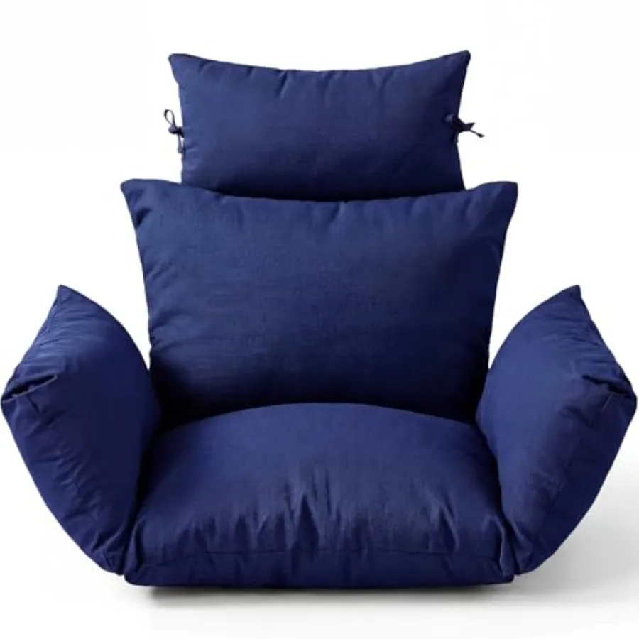 Outdoor Egg Chair Cushion Filling 2.58 kg Replacement Waterproof Rocking Wicker Chair Cushion with Headrest Armrest 50" x 50" H
Outdoor Egg Chair Cushion Filling 2.58 kg Replacement Waterproof Rocking Wicker Chair Cushion with Headrest Armrest 50" x 50" H